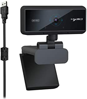 1080P HD Webcam- Camara USB del Ordenador Incorporado De Cancelacion De Ruido del Microfono 360 ° Ajustable- Lente De Cristal De 6 Capas Recubierto