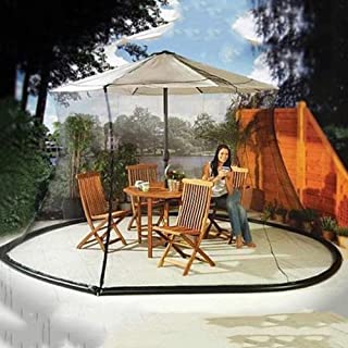 BCXGS Mosquitera de Malla para sombrilla de jardin al Aire Libre con Cremallera- Mosquitera Carpa- Facil de Instalar- Facil de Llevar-275cm x 230cm