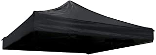 Cablematic - Lona de techo para carpa plegable de 250x250cm negra