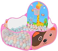 Carpa infantil Piscina de bolas marinas Valla de interior plegable Bebe Hogar Piscina de bolas de plastico for interiores y exteriores Es resistente y duradero ( Color : Pink - Size : 100balls )