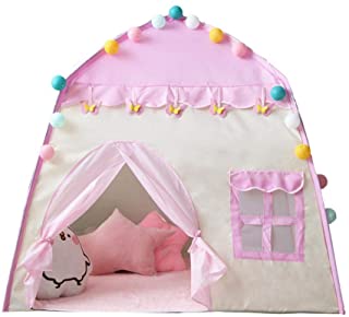 Castillo Princesa Tienda Campana Infantil- Carpa Plegable para ninos- Juegos de Interior y Exterior- Rosa