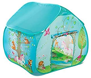 Childrens Pop Up Play Tent Designed like an Enchanted Forest with a Unique Printed Play Floor : Girls Toy Play Tent - Playhouse - Den by Pop It Up