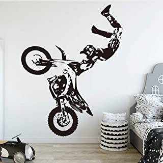 Creativo Motocross Etiqueta de la pared para la habitacion de los ninos Accesorios para la decoracion de la habitacion del nino Calcomanias de pared de vinilo Pegatinas Mural 1 L 43cm X 51cm
