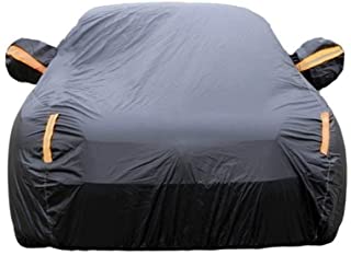 Cubierta de coche Compatible con GEELY MYBO Carcasa de coche especial Carpa de coche Garaje subterraneo Auto Show Cubiertas de coche impermeables gruesas for interiores y exteriores (Color : Black)