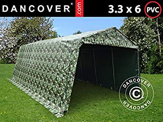 Dancover Carpa Garaje Pro 3-3x6x2-4m PVC- Camuflaje