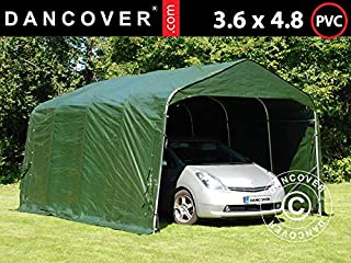 Dancover Carpa Garaje Pro 3-6x4-8x2-68m- PVC- Verde