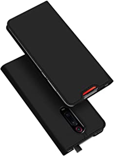 DUX DUCIS Funda Xiaomi Mi 9T- Funda Xiaomi Mi 9T Pro- PU Cuero Flip Folio Carcasa [Magnetico] [Soporte Plegable] [Ranuras para Tarjetas] (Negro)