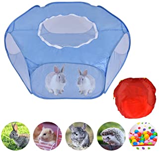 Fanclande Parque Hamster Valla- Valla para Animales Pequenos Al Aire Libre-Interior Carpa Deportiva Hamster Turtle Kitten Rabbit Toy Storage Bag para Ninos