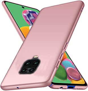 FanTing Funda para Xiaomi Redmi Note 9S- [Ultra-Delgado] [Ligera] Protectora Caso de Duro Cover Case para Xiaomi Redmi Note 9S-Oro Rosa