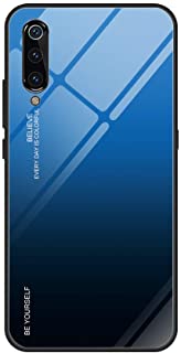 Funda Xiaomi Mi 9 360 Grados Pantalla Completa Vidrio Templado Ultra Slim Ligero Original PC Duro Cover Anti-rasgunos Protection Camara para Mi 9 Carcasa (Azul + Negro- Mi 9 6.39-)