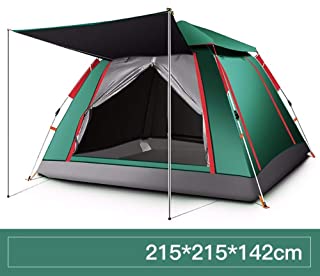 HGCLONGCHENG Camping Tienda Apertura rapida al Aire Libre de la Tienda Camping Carpa Plegable automatica-Goma Negro Verde Oscuro