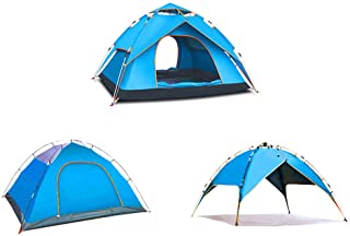 HWZP Carpa para Acampar al Aire Libre Engrosamiento automatico para Acampar Campo de Lluvia para tormentas 2-4 Personas Carpa para el hogar