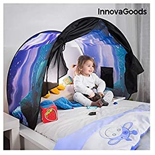 InnovaGoods Tienda Infantil para Camas- Multicolor- 227x1x70 cm