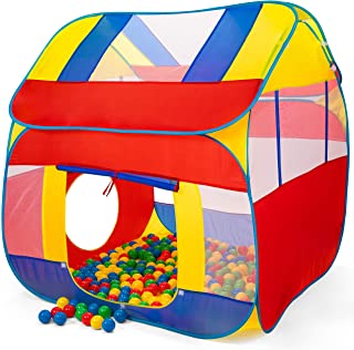 KIDUKU® Tienda de Juegos Infantil 300 Bolas - Piscina de Bolas - Carpa de Tela para Ninos Pop Up + Bolsa para Transportar - Uso Interior y Exterior