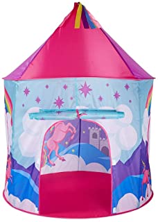 Los ninos juegan carpa- Carpa interior rosada del castillo de la princesa Unicornio Unicorn Pop Up Tienda de juguetes for ninos Tienda de juegos grande Tipi con bolsa de transporte Game House regalo