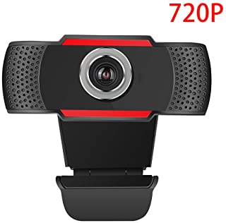 MMQQL Webcam- HD 720P USB 2.0 Megapixeles Camara Webcam con Microfono para PC Portatiles Ordenador Cinco Capas De Cristal De La Lente Camara Web.