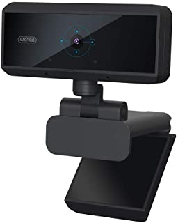 Moiitee - Camara web de 5 megapixeles con enfoque automatico- USB- camara digital Full HD 1080P con microfono para ordenador