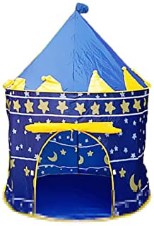 Momangel Creativa Y Plegable Carpa Infantil Princesa Carpa Casa De Juegos para NinOs Casa De Juguete De La Casa De Rastreo De Yurtas De Interior Blue