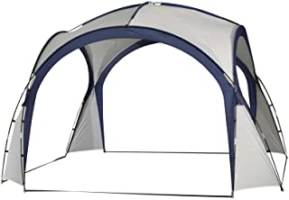 Outsunny - Carpa Tienda de Fiesta Gazebo 3.5x3.5m Toldo Abierto para Eventos Camping Impermeable Proteccion UV