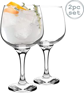 Rink Drink 2 piezas Gin globo Conjunto de cristal - Gran Copa Estilo cuenco de cristal - 730 ml
