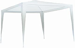 SF Savino Filippo - Carpa para jardin- bar- camping- de metal- 3 x 3 m- lona blanca impermeable para ferias