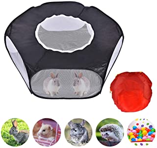 Sliveal Fanclande Parque Hamster Valla- Valla para Animales Pequenos Al Aire Libre-Interior Carpa Deportiva Hamster Turtle Kitten Rabbit Toy Storage Bag para Ninos Fabulous