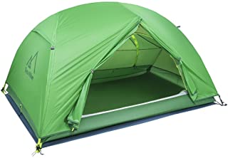 Terra Hiker Carpa para Camping de Doble Capa para Las 4 Estaciones- 2 Personas- Resistente al Agua y al Viento