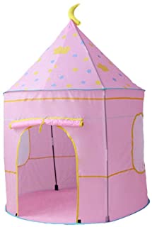 Tienda de juegos para ninos y ninas: carpas para ninos estilo Yurt Playhouse- tienda del castillo del Principe-Princesa- area de juegos para acampar al aire libre- 105 cm (D) x135 cm (H)