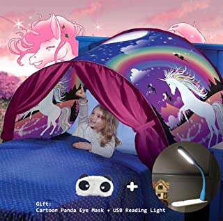 Tiendas de ensueno- Dream Tents- Carpa de Ensueno Wizard World- fantasia interior de la cama redes de regalo- Children Play Cama Tienda de Campana (Unicornio)