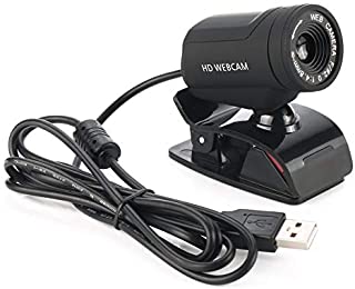 Webcam Peanutaoc A7220D HD para videollamadas con microfono integrado para PC de sobremesa y portatil. USB Plug and Play