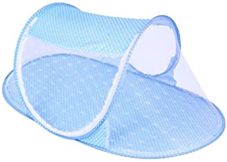 WeiMay - Tienda mosquitera plegable portatil- multiusos- para cuna de viaje- 110 x 60 x 38 cm azul azul Talla:110 x 60 x 38 cm