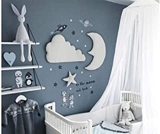 Ziruixiong Ins Style 3D Moon Cloud Star Kids Play Carpa Decoracion Carpa Atrezzo Ninos Bebe Cama Habitacion Decoracion Colgante Adorno Pegatinas De Pared Ancho: 40 Cm Altura: 24 Cm