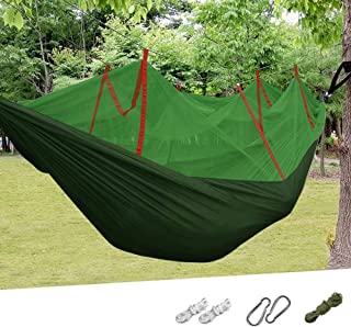 ZLL-hammock Hamaca para Acampar Hamaca portatil Ligera para 2 Personas con mosquitera para Actividades al Aire Libre- Camping- mochilero- Senderismo