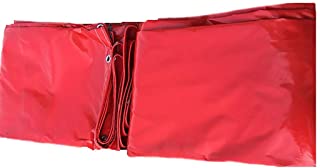 ZMQ Lona Impermeable Exterior Encerado del PVC Cuchillo Que raspa Engrosamiento de Gama Alta Carpa Habitacion Piscina Lona Impermeable (Color : Red- Size : 13.596x16.5ft-4.12x5m)